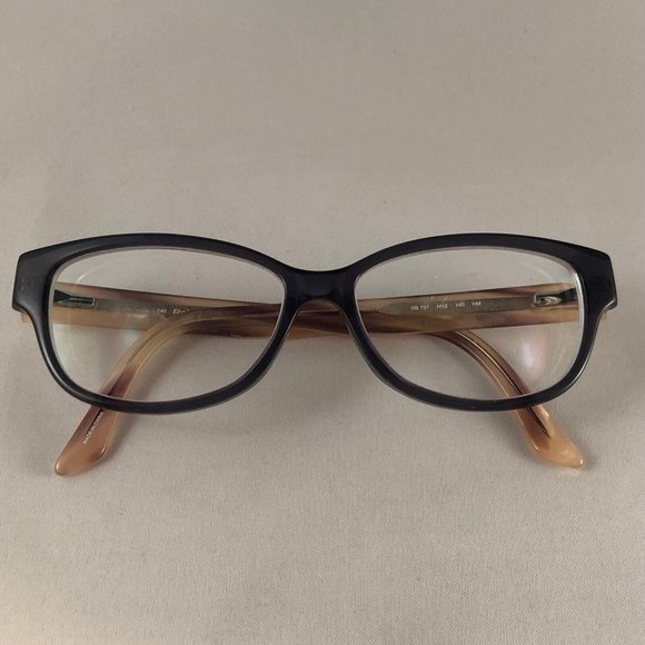 Roberto Cabras RB 701 HV2 HM Eyeglass Frame Black Brown Tan Flex Clear 52-14-140 - Picture 8 of 12